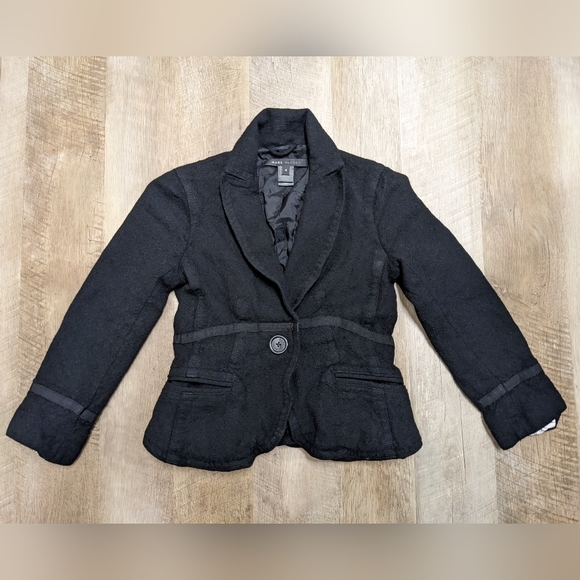 Marc Jacobs Black Wool Blend Blazer Jacket - Picture 1 of 10